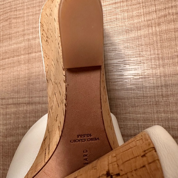 Veronica Beard, Dali Wedge, White Leather - size 10 1/2, NEW - Picture 3 of 5